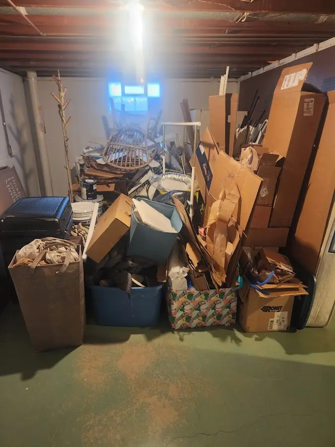 Roll-off dumpster container at job site for Concrete Dumpster Rental in Lower Gwynedd